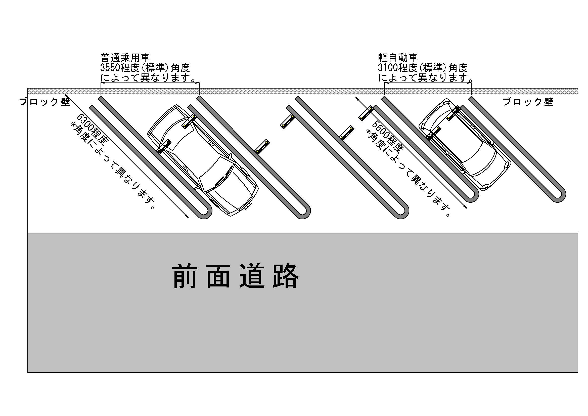 斜め駐車